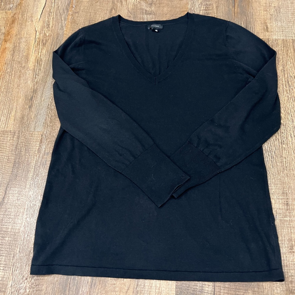Halogen sweater Pima‎ cotton blend